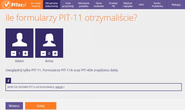 Ile formularzy PIT-11 otrzymaliście?