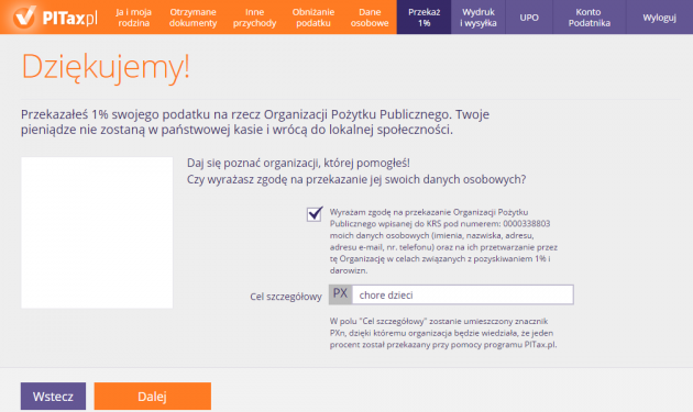 Podziękowanie od OPP