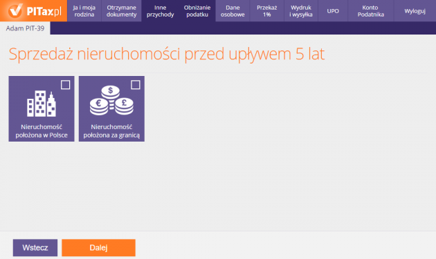 Sprzedaż nieruchomości