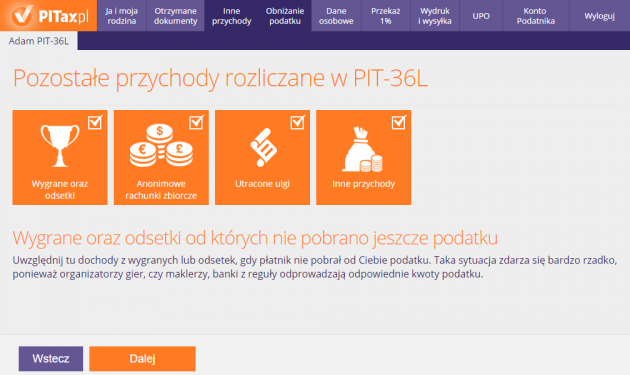 Pozostałe przychody
