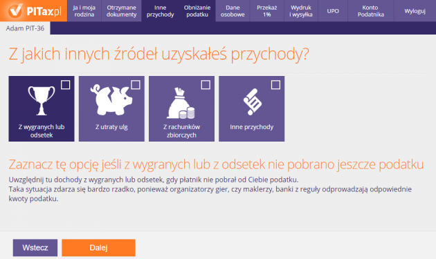 Źródła przychodów 3 - rzadkie
