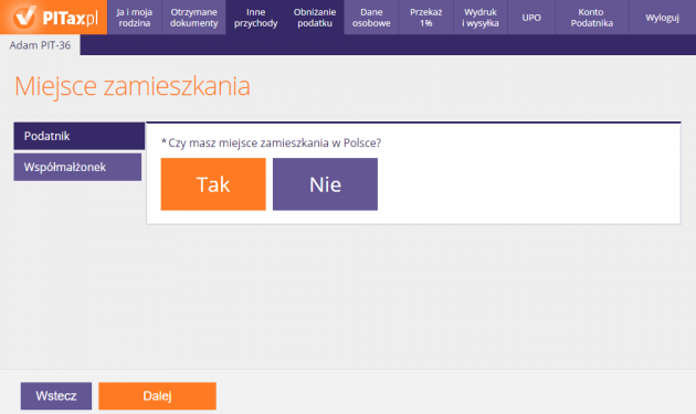 Miejsce zamieszkania