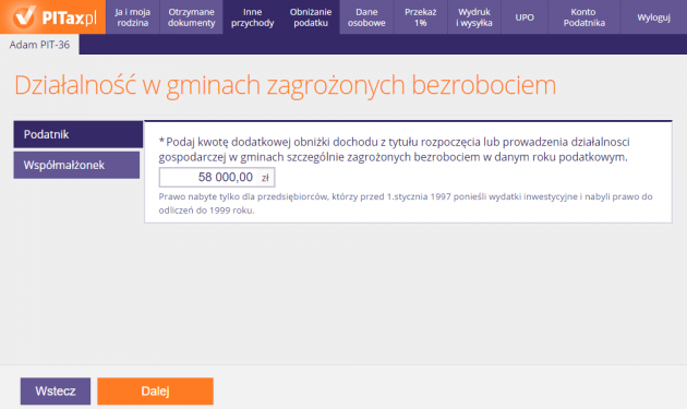 Działalność w gminach zagrożonych bezrobociem