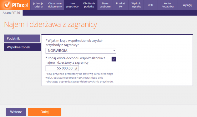 Dochody z najmu za granicą