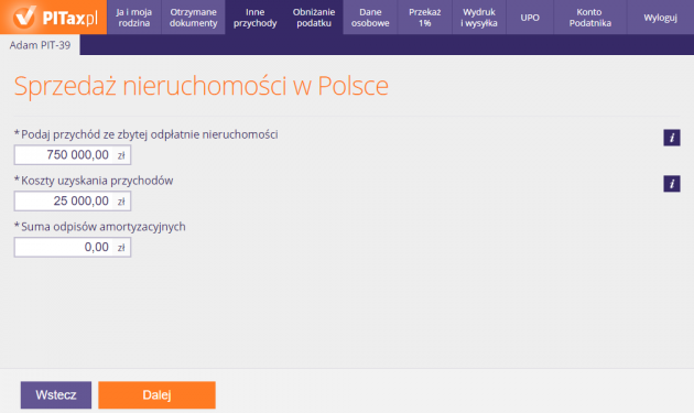 Sprzedaż niercuhomości położonej w Polsce