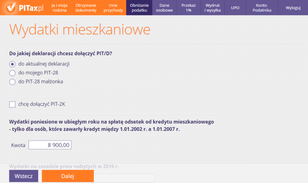 Wydatki mieszkaniowe