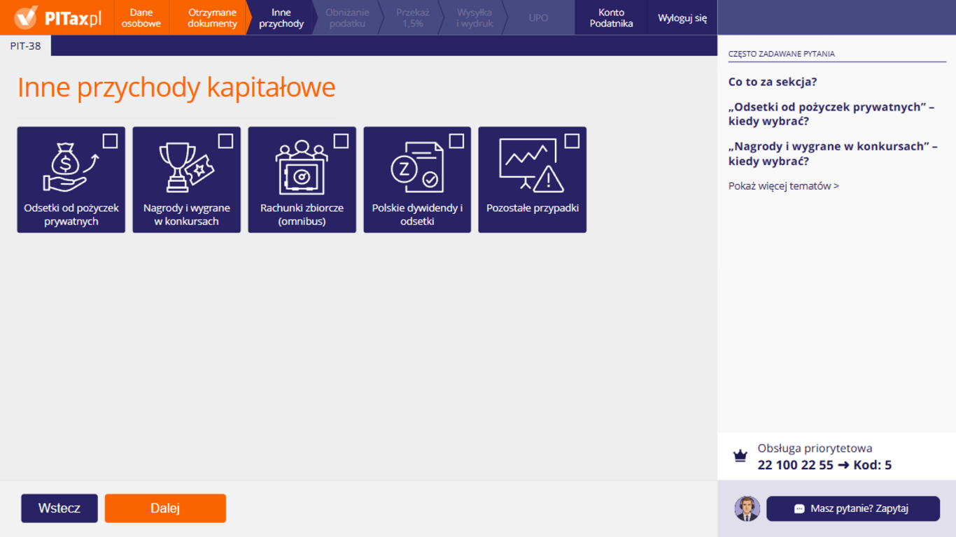 Inne przychody z&nbsp;kapitałów pieniężnych