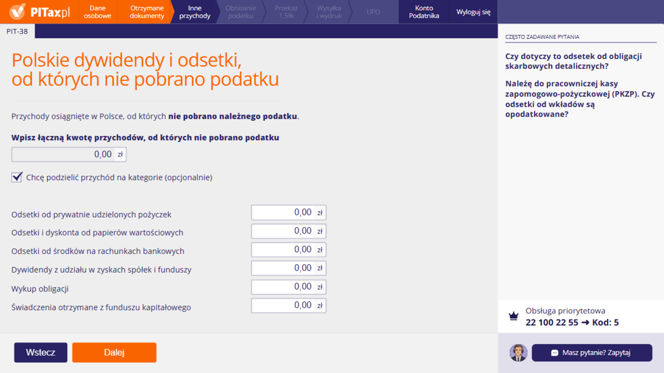 Przychód z&nbsp;krajowych dywidend