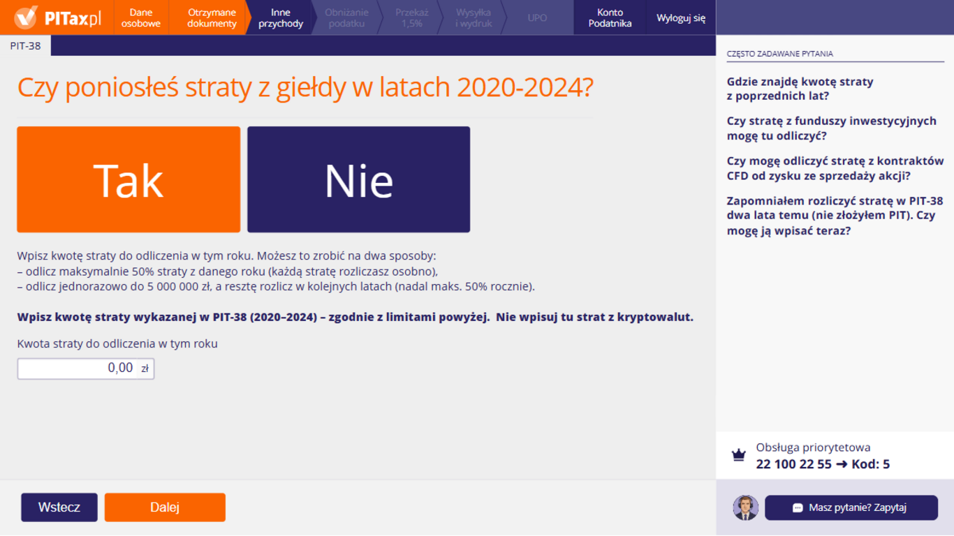 Straty z&nbsp;giełdy